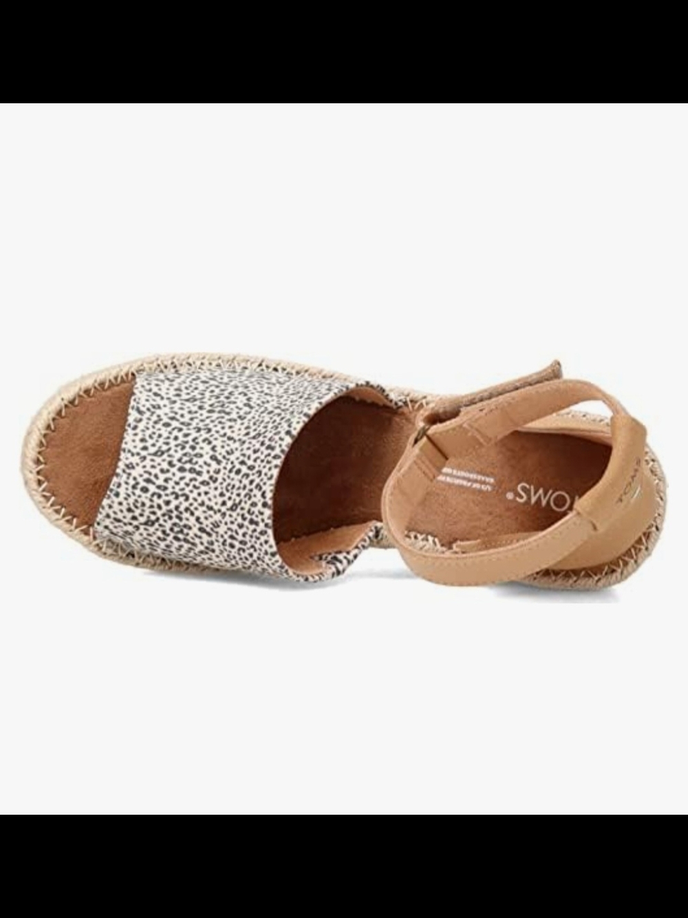 NWOT Tom'sMarisol Sandal -natural size6 1/2